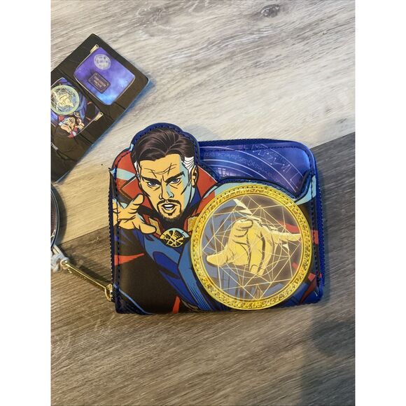 Loungefly Marvel Dr Strange Multiverse Of Madness Zip Around Wallet NWT - Picture 3 of 6